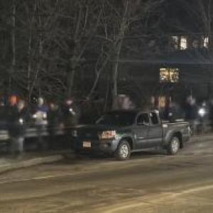 Vigil in Newcastle and Damariscotta Jan. 10 for Renee Good. Stephen Wicks photo