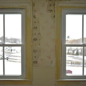 New windows were put into the original 1797 frames. ISABELLE CURTIS/Boothbay Register