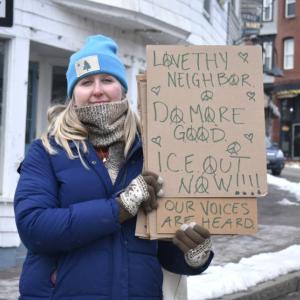 Savannah Feilds has always been interested in politics and felt inspired to join the Jan. 20 walkout.ISABELLE CURTIS/Boothbay Register