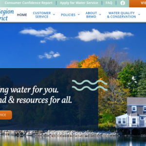 The Boothbay Region Water District's website will be getting an update soon. 