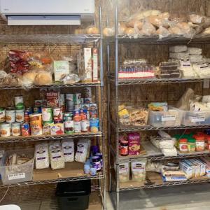 The shelves stay stocked thanks to the efforts of residents and businesses. ISABELLE CURTIS/Boothbay Register