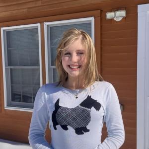 CTL eighth grader Fiona Bishop receives an honorable mention in the Scholastic Writing Awards for her poem. Courtesy photo