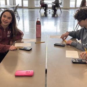 CTL's Mathcounts team at the state competition: Eni Burns, Adeline Inman, Charlie Record and Toby McKenzie. Courtesy photo
