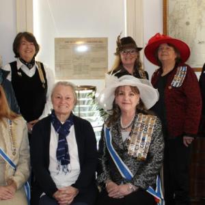 Daughter of the American Revolution members gather at the Boothbay Harbor Historical Society to celebrate the chapter's 92nd birthday. ISABELLE CURTIS/Boothbay Register
