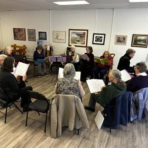 Come and enjoy the free Community Sing, Raise Our Voices! Raise Our Spirits!, 3 to 5 p.m., in the MUUF meeting space, 38 Elm St. in Damariscotta. Courtesy photo