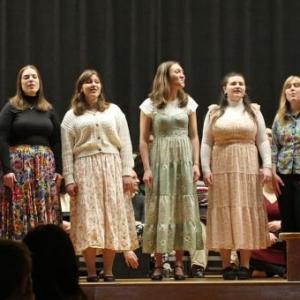 UMaine Renaissance Singing group also performed for the BRHS school. STEVE EDWARDS/Boothbay Register