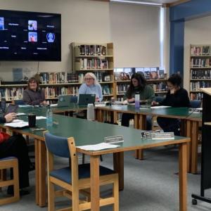 CSD school committee approves warrants for public vote during an April 14 meeting. ISABELLE CURTIS/Boothbay Register