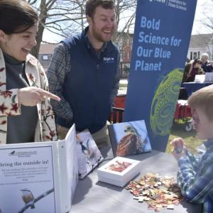 Boothbay Harbor Memorial Library's Earth Day celebration April 25. LISA KRISTOFF/Boothbay Register