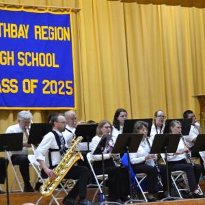 The Community Band plays at the 2025 Grand March. File photo
