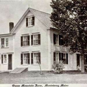 The home of Wilson Bailey and his wife Jennie is no longer standing. Years ago the farm located in Montsweag, a part of Woolwich came to be called the Ozone Mountain Farm. No one can remember how the high hill got its name. (Courtesy Woolwich Historical Society)