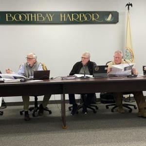 Boothbay Harbor planning board during a May 13 meeting. ISABELLE CURTIS/Boothbay Register
