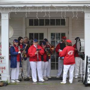 The Community Band at the Newagan ceremony. KEVIN BURNHAM/Boothbay Register