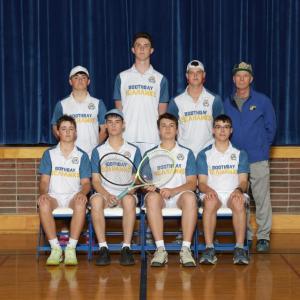 The 2026 Boothbay Region High School boys tennis team.