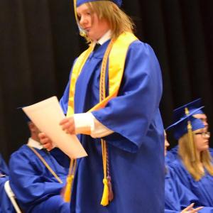 Abigail Orchard with one of her awards. KEVIN BURNHAM/Boothbay Register