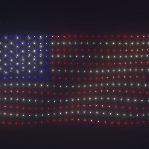 700 drones will light up the skies July 18 with a patriotic showing for America's birthday. Courtesy of Northern Lights Drone Shows