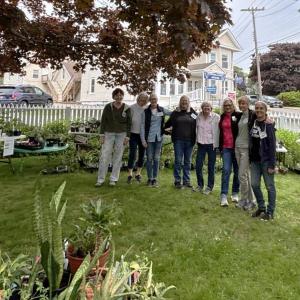 The Boothbay Harbor Memorial Library Plant Sale volunteers. Savannah Fields photo