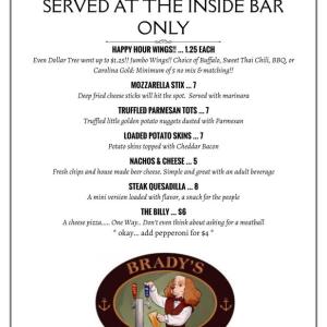Happy Hour Menu