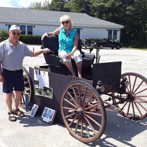 The family-friendly 13th annual OBD Williams-Fossett Vintage Car Show will be Saturday, Aug 8 at the Bristol Consolidated School in Bristol. The inaugural Vintage Show first-place trophy winners in 2012 are pictured with their rare 1909 Sears kit car. Jeff Friedman photo