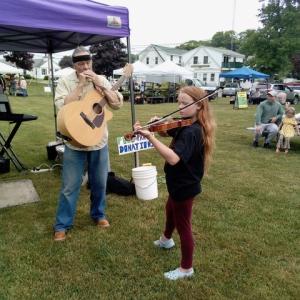 Presley Crommett on the violin at Farmers Market June 11. Courtesy photo
