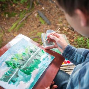 “Plein air” outings offer a way to connect with fellow artists, swap techniques, and socialize in a relaxed, low-pressure environment. Courtesy photo