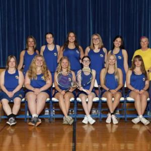 The 2026 Boothbay Region High School girls tennis team. 