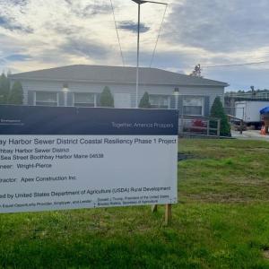 Work at BHSD's facility at 27 Sea St., Boothbay Harbor is slow going June 2. ISABELLE CURTIS/Boothbay Register