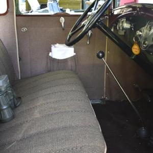 Interior of 1932 Ford. LISA KRISTOFF/BOOTHBAY REGISTER