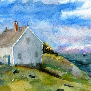 "Allen Island" - Deena S. Ball - watercolor. Ball is offering a course for intermediate artists at Maine Art Gallery. Courtesy of the venue