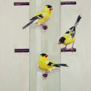 Ellen Granter - "Running On  Empty" - oil on panel - on view at Kerr + Jones Gallery. Courtesy of Kathleen Jones