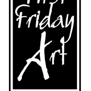The First Friday Art Tour logo designed by Lynne Seitzer in 2002.