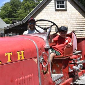 A father and son visiting from Georgetown. LISA KRISTOFF/Boothbay Register