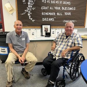 Co-chairs of the BRHS Class of 1971 reunion committee, Larry Brown, left, and Tom Nickerson. Courtesy photo