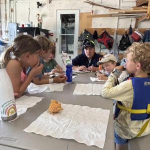 The BSSC official seaweed snack taste testers. Courtesy of Pauline Dion