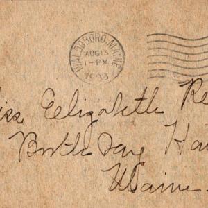 A 1933 postcard to Elizabeth Reed. Courtesy of BRHS