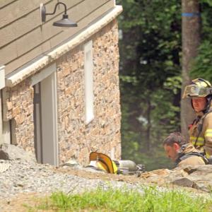 Steves Road structure fire. STEVE EDWARDS/Boothbay Register