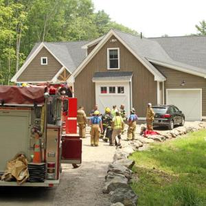 Steves Road structure fire. STEVE EDWARDS/Boothbay Register