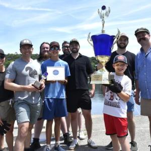 2026 BBH Windjammer Days Tug of War winners: the Boothbay Bombers. LISA KRISTOFF/Boothbay Register