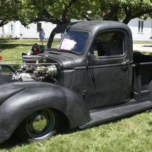 1942 Chevy truck was here from Woolwich. LISA KRISTOFF/Boothbay Register