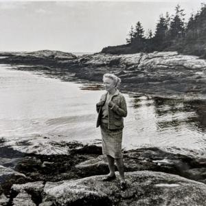 Helen Hayes on Pratt's Island during the filming of "A Sense Of Wonder" - 1967-68. Hayes narrated the documentary. Courtesy of SML