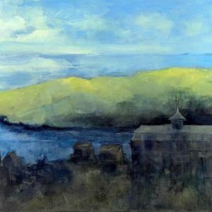 Judith Schuppien, “Daybreak, Monhegan,” - oil. Courtesy of BRAF