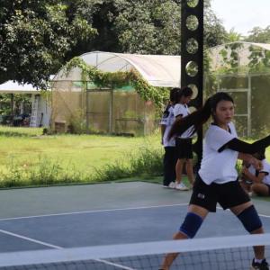 Jun and Pin playing in the Pickleball Stars Tournament. Courtesy of FTD