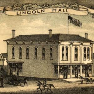 1878 Lincoln Hall drawing. Courtesy of Lincoln Theater 