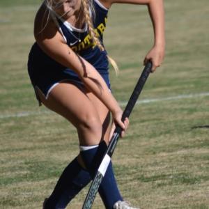 Arabella Hodgdon looks to pass during the Wednesday, Sept. 23 game at home against Lisbon. KEVIN BURNHAM/Boothbay Register