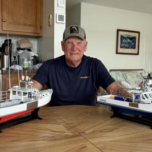 With almost 30 custom lobster boats under his belt, Dan Williams' new hobby helps him stay connected to the working waterfront.  ISABELLE CURTIS/Boothbay Register
