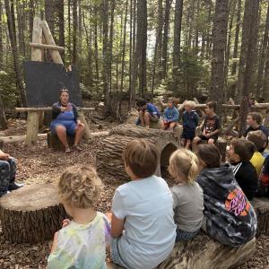 Volunteers are needed for Southport Central School's new after-school play club, which promotes unstructured playtime in the surrounding forests. Courtesy of Shawn Gallagher