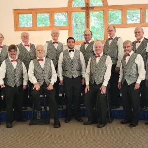 The Barbershop Men's Chorus is among the three choruses performing on Oct. 3 in Newcastle. Courtesy of Lew Flagg