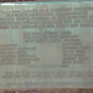 Plaque from the Daughters of the American Revolution. Sara Fahnley photo
