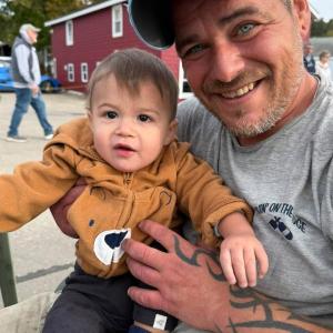 Dustin Bibber and baby. Courtesy photo