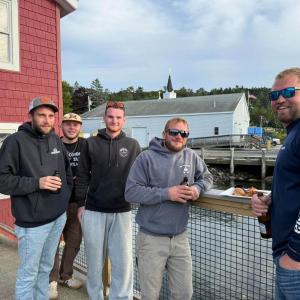 Some of the area's young fishermen enjoying the party. Courtesy photo