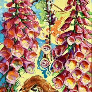 Denise Rankin's "Foxglove" is among the work in her show at the Bremen Library in November. Courtesy of the venue